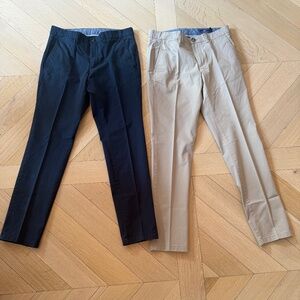 2 pairs of Vineyard Vines mens chino Breaker pant 31 x 32 - khaki and navy